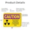 Signmission Radiation & Laser Sign, 12 in H x 18 in W, Plastic, Rectangle OS-2PACK-CR-P-1218-L-10168 - alternate 2